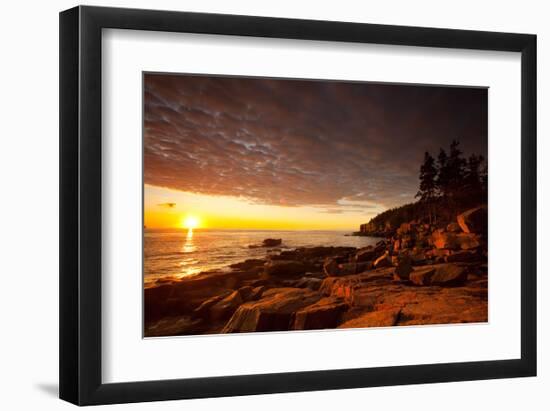 Daybreak on the Maine Coast-Michael Hudson-Framed Giclee Print