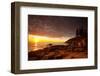 Daybreak on the Maine Coast-Michael Hudson-Framed Art Print