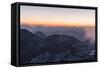 Daybreak on the Rothorn at Lenzerheide-Armin Mathis-Framed Stretched Canvas