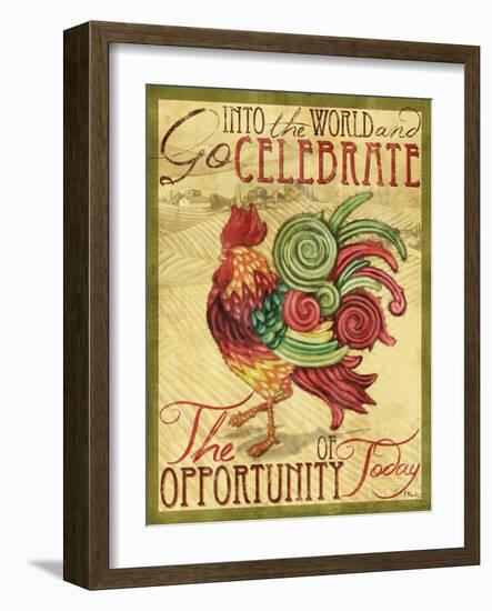 Daybreak Rooster II-Paul Brent-Framed Art Print