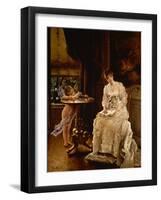 Daydream by Alfred Emile Stevens-Alfred Emile Stevens-Framed Giclee Print