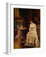 Daydream by Alfred Emile Stevens-Alfred Emile Stevens-Framed Giclee Print