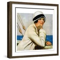 "Daydreams at Sea,"March 20, 1926-Clarence F. Underwood-Framed Giclee Print