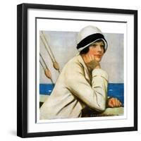 "Daydreams at Sea,"March 20, 1926-Clarence F. Underwood-Framed Giclee Print