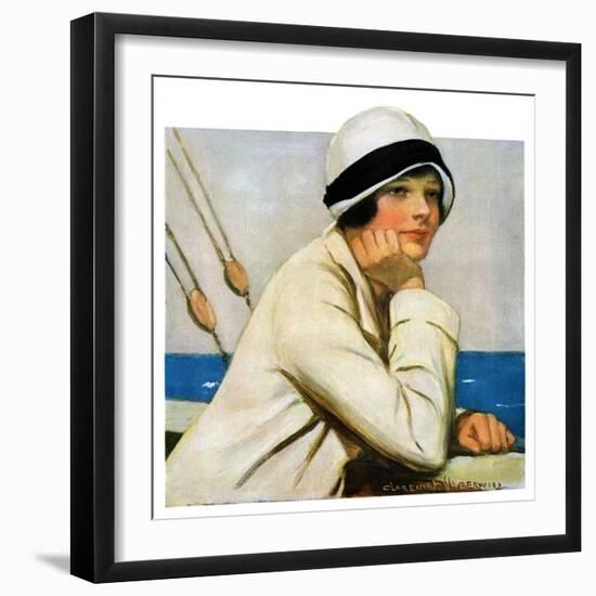 "Daydreams at Sea,"March 20, 1926-Clarence F. Underwood-Framed Giclee Print