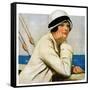 "Daydreams at Sea,"March 20, 1926-Clarence F. Underwood-Framed Stretched Canvas