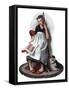 "Daydreams" "Cinderella", November 4,1922-Norman Rockwell-Framed Stretched Canvas