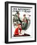 "Daydreams of Baseball," Saturday Evening Post Cover, May 9, 1925-Robert Robinson-Framed Giclee Print