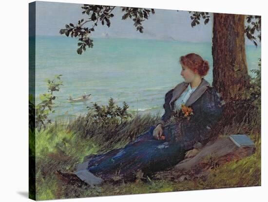 Daydreams-Charles Courtney Curran-Stretched Canvas