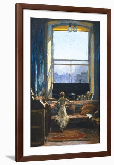 Daylight Raid from My Studio Window-Sir John Lavery-Framed Premium Giclee Print