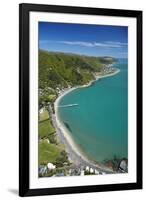 Days Bay, Eastbourne and Wellington Harbour, Wellington, New Zealand-David Wall-Framed Photographic Print