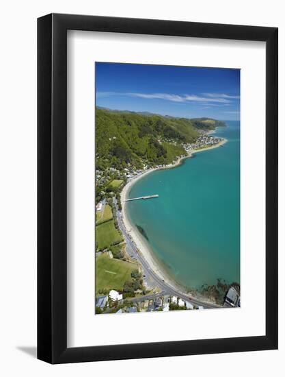 Days Bay, Eastbourne and Wellington Harbour, Wellington, New Zealand-David Wall-Framed Photographic Print