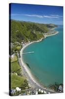 Days Bay, Eastbourne and Wellington Harbour, Wellington, New Zealand-David Wall-Stretched Canvas