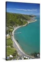 Days Bay, Eastbourne and Wellington Harbour, Wellington, New Zealand-David Wall-Stretched Canvas
