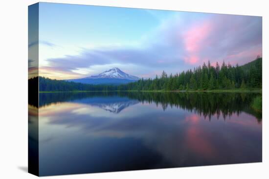 Days End at Trillium Lake, Mount Hood-Vincent James-Stretched Canvas