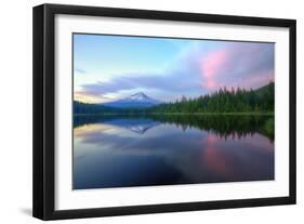 Days End at Trillium Lake, Mount Hood-Vincent James-Framed Photographic Print