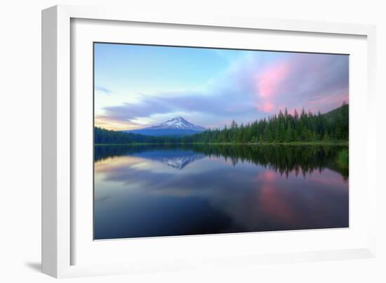 Days End at Trillium Lake, Mount Hood-Vincent James-Framed Photographic Print