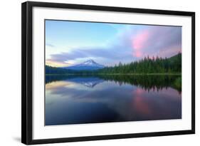 Days End at Trillium Lake, Mount Hood-Vincent James-Framed Photographic Print