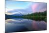 Days End at Trillium Lake, Mount Hood-Vincent James-Mounted Photographic Print