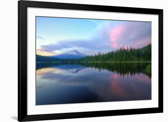 Days End at Trillium Lake, Mount Hood-Vincent James-Framed Photographic Print