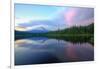 Days End at Trillium Lake, Mount Hood-Vincent James-Framed Photographic Print