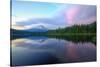 Days End at Trillium Lake, Mount Hood-Vincent James-Stretched Canvas