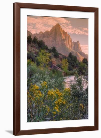 Days End from the Pa' Rus Trail, Zion-Vincent James-Framed Photographic Print