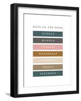 Days of the Week Fall Gems-Leah Straatsma-Framed Art Print