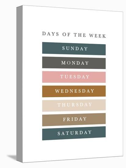 Days of the Week Fall Gems-Leah Straatsma-Stretched Canvas