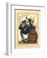 Days of Wine I-Jennifer Garant-Framed Giclee Print