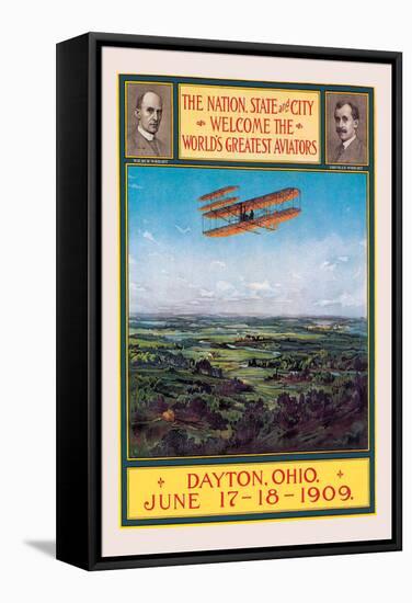 Dayton, Ohio Welcomes the Wright Brothers-null-Framed Stretched Canvas