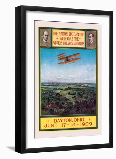 Dayton, Ohio Welcomes the Wright Brothers-null-Framed Art Print