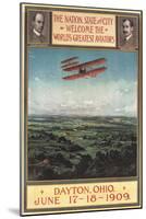 Dayton, Ohio - Wright Brothers Plane, 1st Flight Promotional Poster-Lantern Press-Mounted Art Print