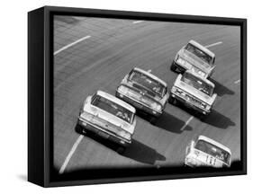 Daytona 500 in Progress-Michael Rougier-Framed Stretched Canvas