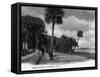Daytona Beach, Florida - Beach Street View-Lantern Press-Framed Stretched Canvas