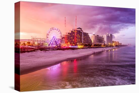 Daytona Beach, Florida, USA Beachfront Skyline.-SeanPavonePhoto-Stretched Canvas