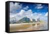 Daytona Beach, Florida, USA Beachfront Skyline.-SeanPavonePhoto-Framed Stretched Canvas