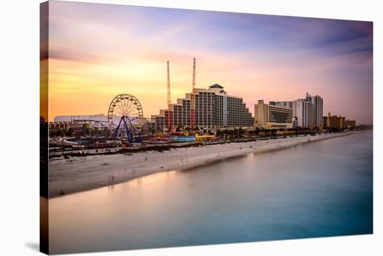 Daytona Beach, Florida, USA Beachfront Skyline.-SeanPavonePhoto-Stretched Canvas