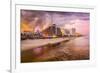 Daytona Beach, Florida, USA Beachfront Skyline.-SeanPavonePhoto-Framed Photographic Print