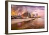 Daytona Beach, Florida, USA Beachfront Skyline.-SeanPavonePhoto-Framed Photographic Print