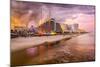 Daytona Beach, Florida, USA Beachfront Skyline.-SeanPavonePhoto-Mounted Photographic Print