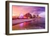 Daytona Beach, Florida, USA Beachfront Skyline.-SeanPavonePhoto-Framed Photographic Print