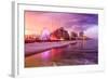 Daytona Beach, Florida, USA Beachfront Skyline.-SeanPavonePhoto-Framed Photographic Print