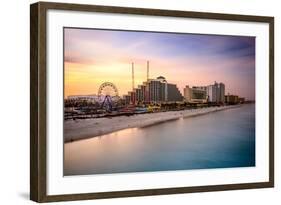 Daytona Beach, Florida, USA Beachfront Skyline.-SeanPavonePhoto-Framed Photographic Print