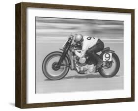 Daytona Beach Motorcycle Races-Joe Scherschel-Framed Photographic Print