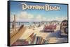 Daytona Beach-Kerne Erickson-Framed Stretched Canvas