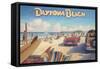 Daytona Beach-Kerne Erickson-Framed Stretched Canvas