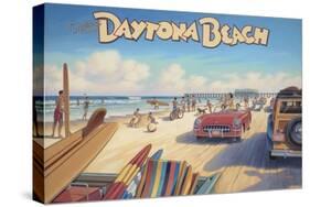 Daytona Beach-Kerne Erickson-Stretched Canvas