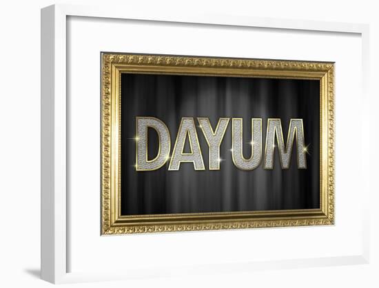 Dayum Bling-null-Framed Poster