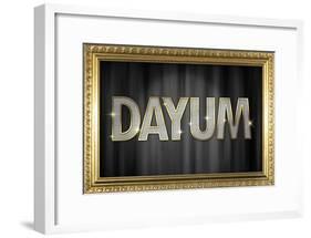 Dayum Bling-null-Framed Poster